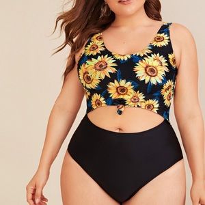 Sunflower one piece swim suit